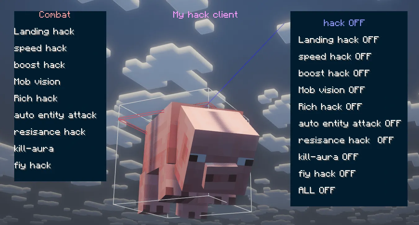 My Hack Client [ Forge &  NeoForge ], Моды, Minecraft
