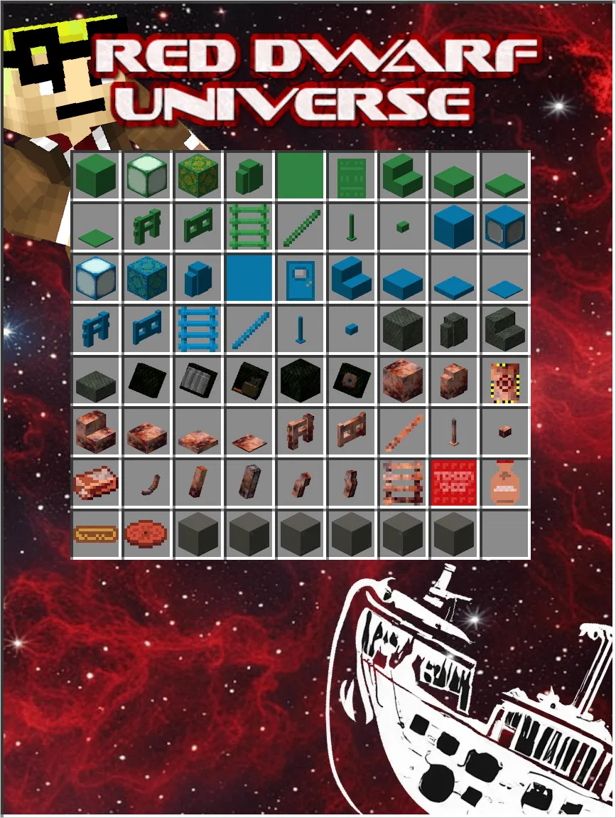 Red Dwarf Universe, Моды, Minecraft