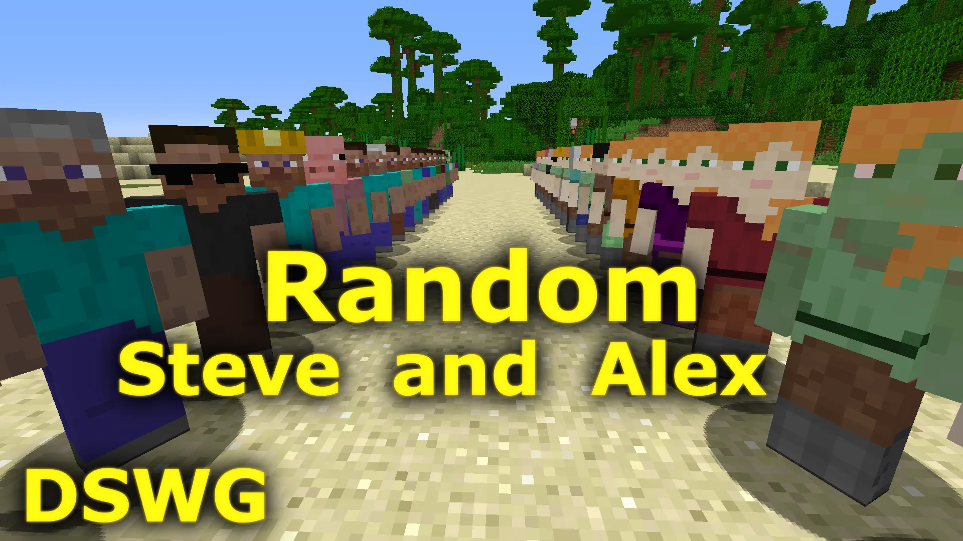DSWG Random Steve And Alex, Текстуры, Minecraft