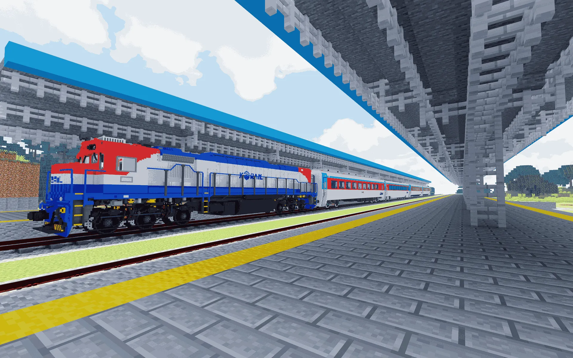 Korea Voxel Train Pack [IR/Immersive Railroading] — скриншот 3 (Текстуры, Minecraft)