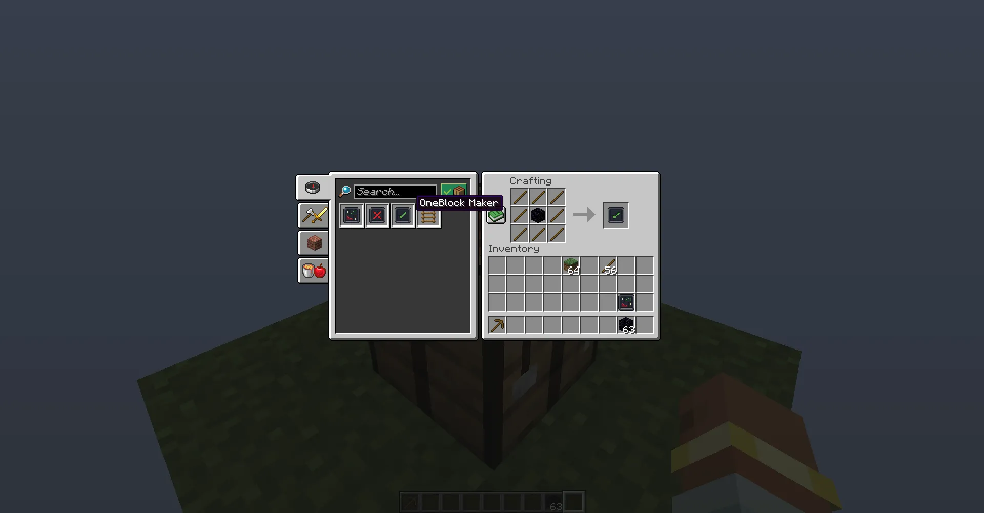 Harmonie's One Block , Моды, Minecraft
