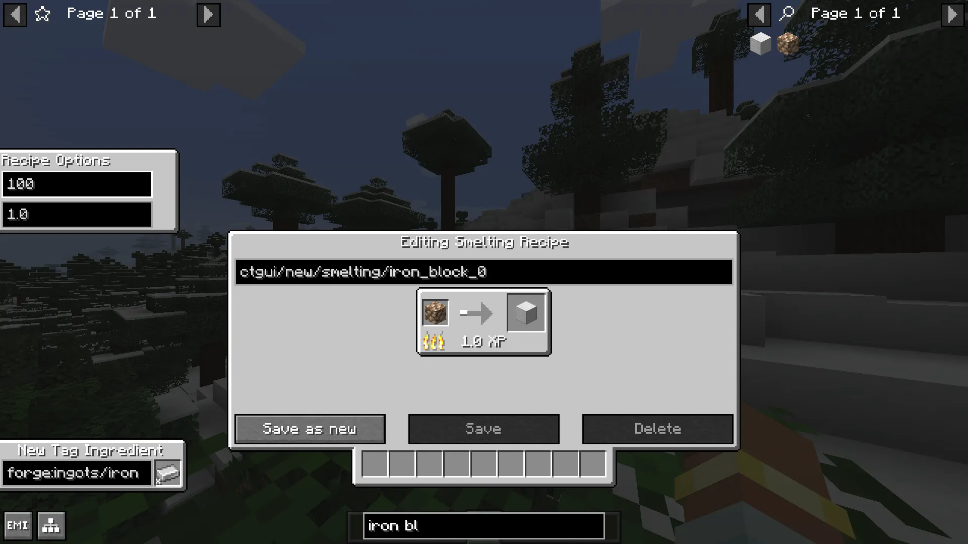 CraftTweaker GUI, Моды, Minecraft