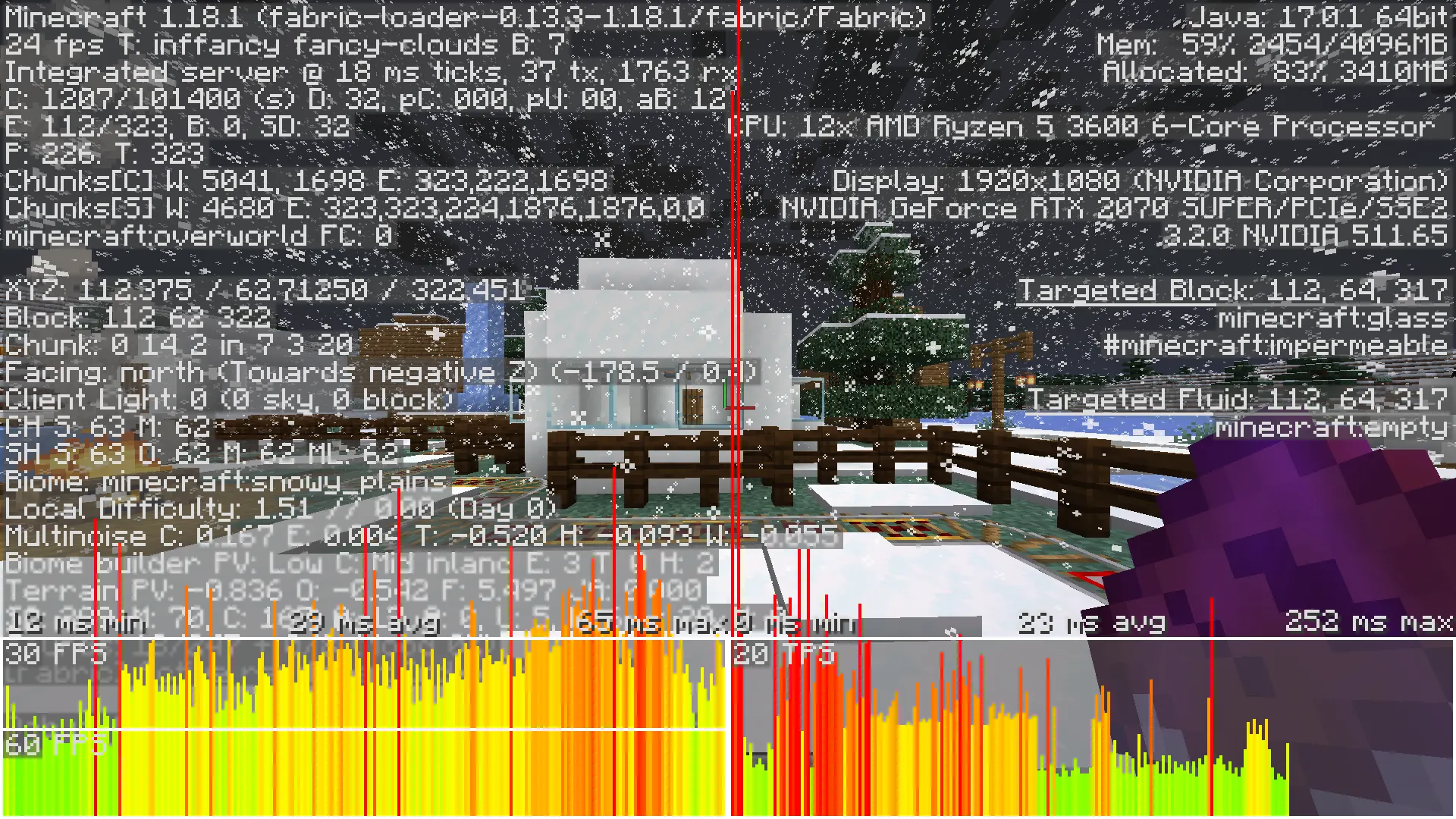 GamerPotion's FPS Winter Stress Tester, Карты, Minecraft