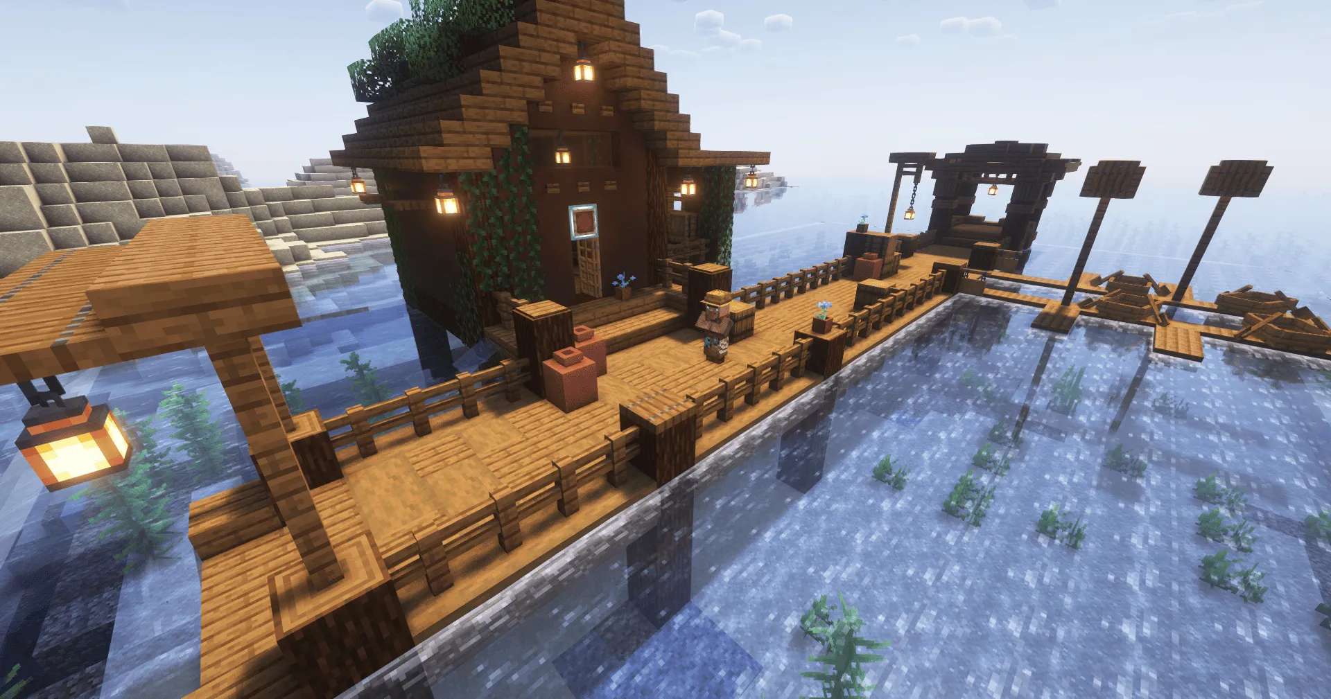 The Fisherman House — скриншот 1 (Моды, Minecraft)