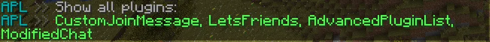 AdvancedPluginList — скриншот 2 (Плагины, Minecraft)