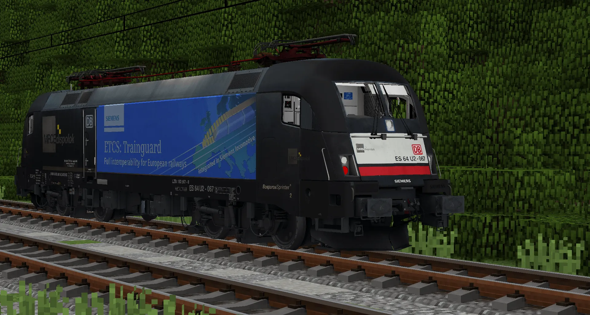 [IR/Immersiverailroading] ES64U2 Akiem MÁV RAIL TOURS Taurus — скриншот 5 (Текстуры, Minecraft)