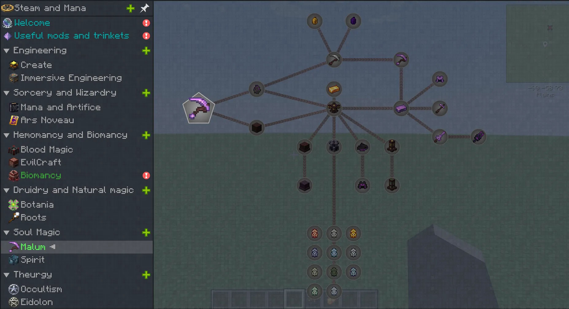 Steam and Mana — скриншот 1 (Модпаки, Minecraft)
