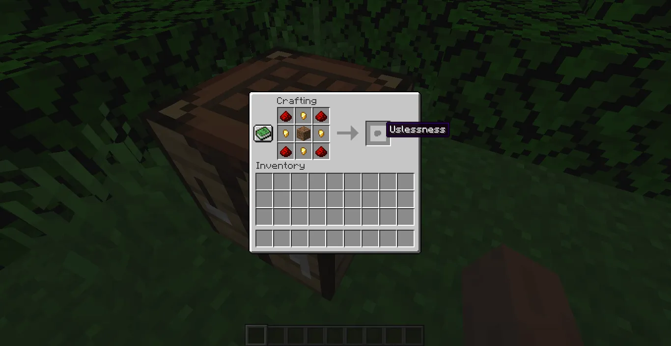 Uslessness Dimension, Моды, Minecraft