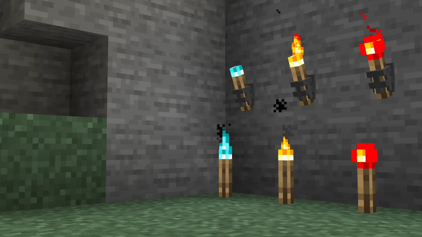 Standalone Detailed Torch Sconce — скриншот 2 (Текстуры, Minecraft)