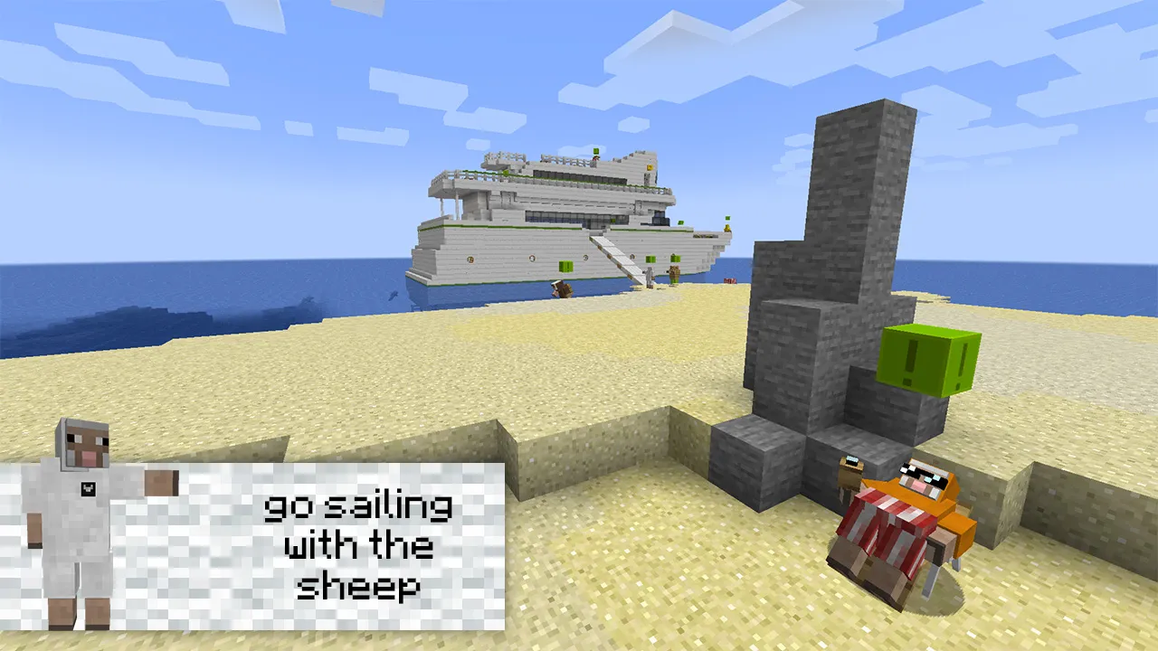 Sheep Ship Adventure, Карты, Minecraft