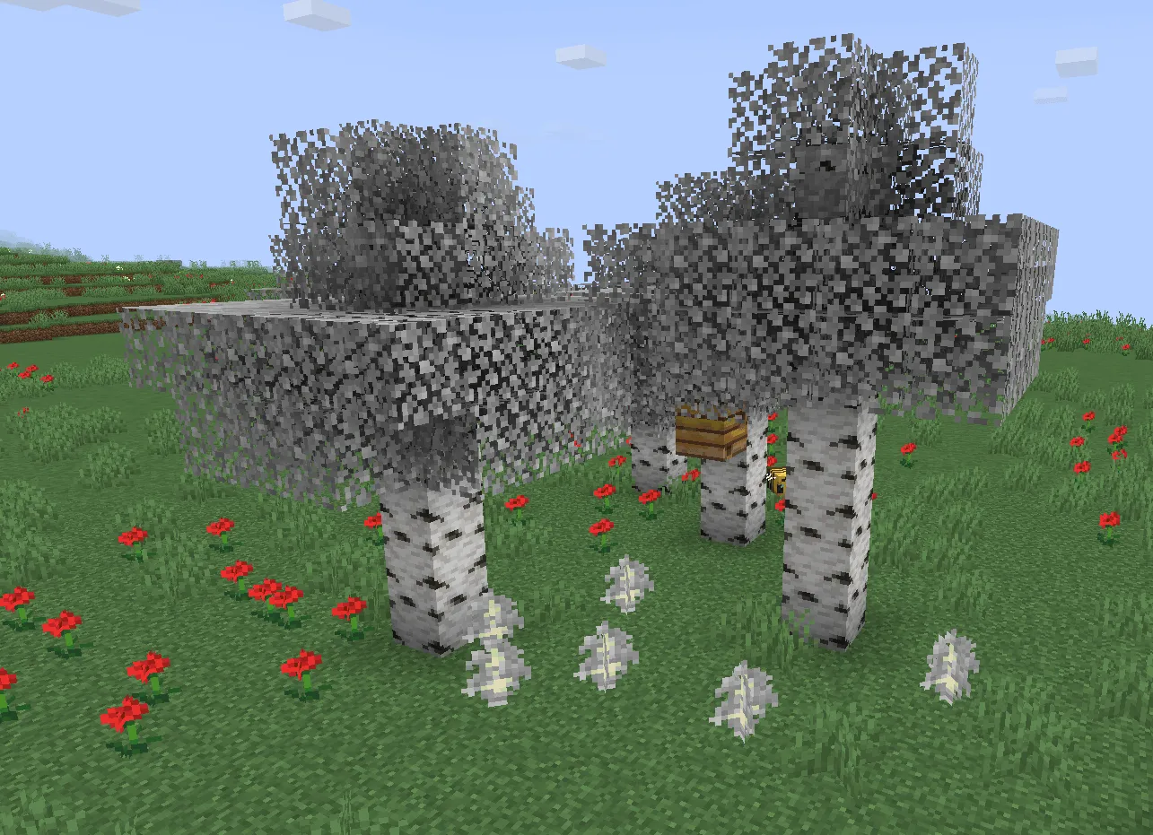 Pale Birch leaves — скриншот 1 (Текстуры, Minecraft)