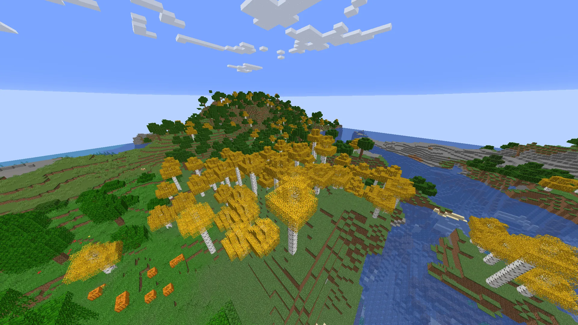 Better Golden Birch Leaves — скриншот 2 (Текстуры, Minecraft)