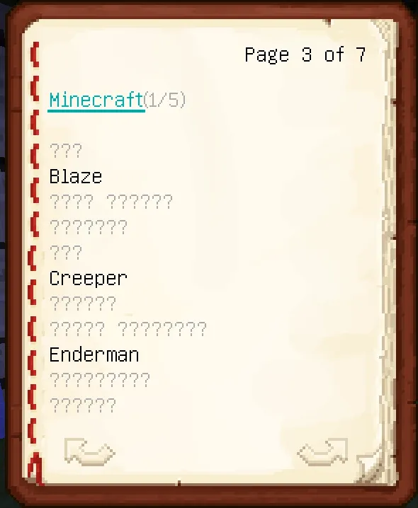 Adventure Note, Моды, Minecraft