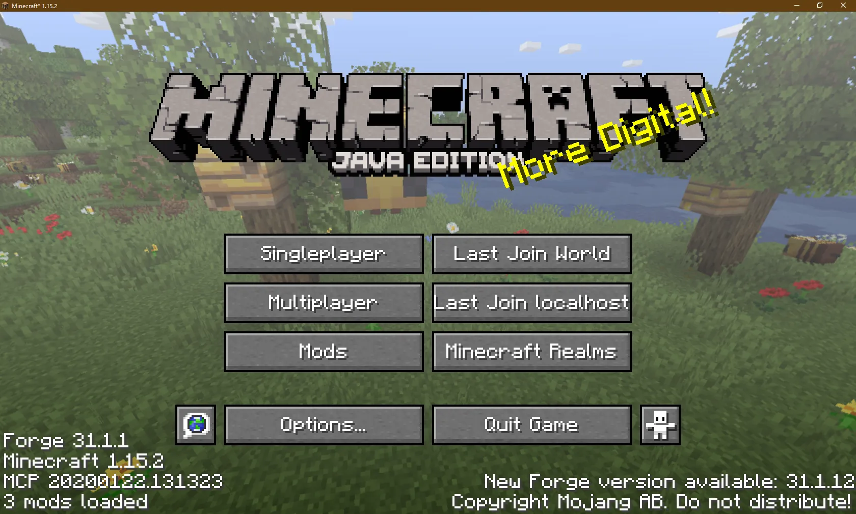 JoinLastWorld, Моды, Minecraft