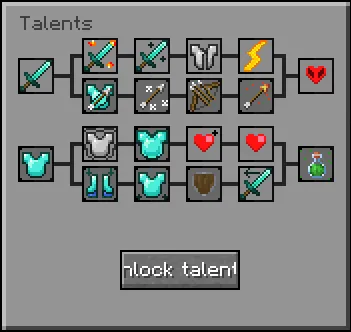 Talents (Fabric) — скриншот 1 (Моды, Minecraft)