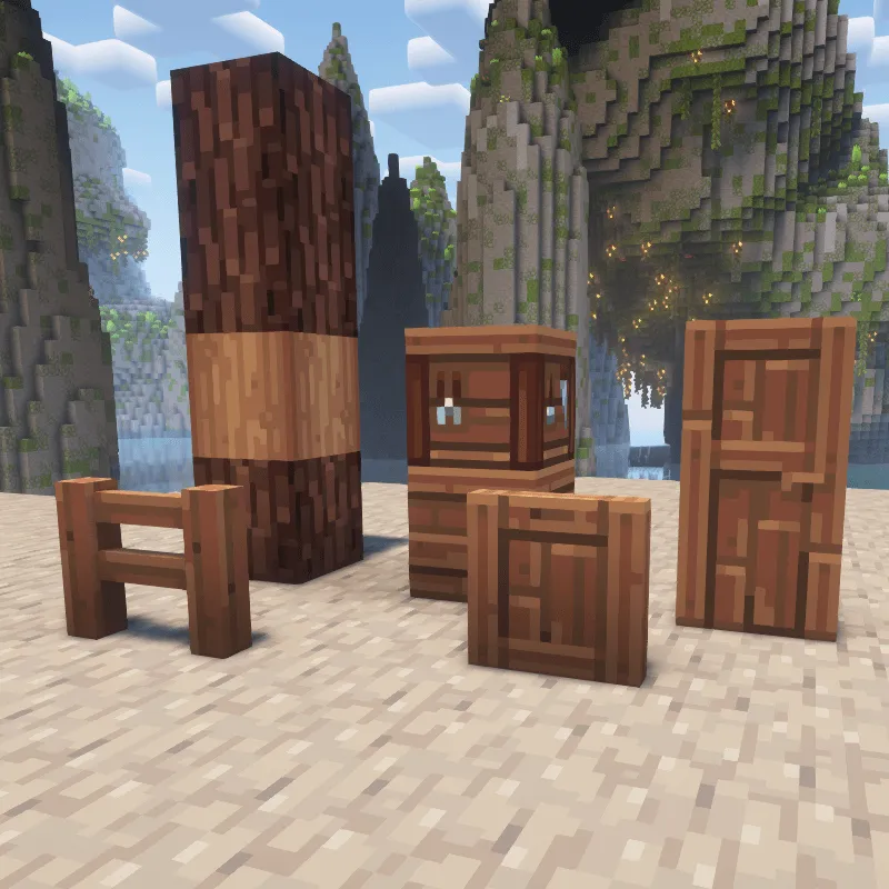 Whimscape x Oh The Biomes We've Gone — скриншот 19 (Текстуры, Minecraft)