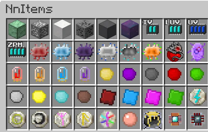 NnItems — скриншот 2 (Моды, Minecraft)