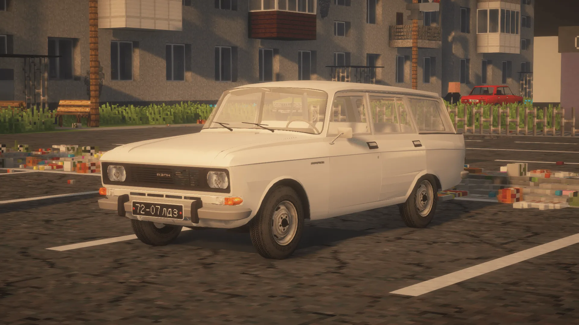 [Immersive Vehicles] AZLK/IZH car pack — скриншот 7 (Моды, Minecraft)