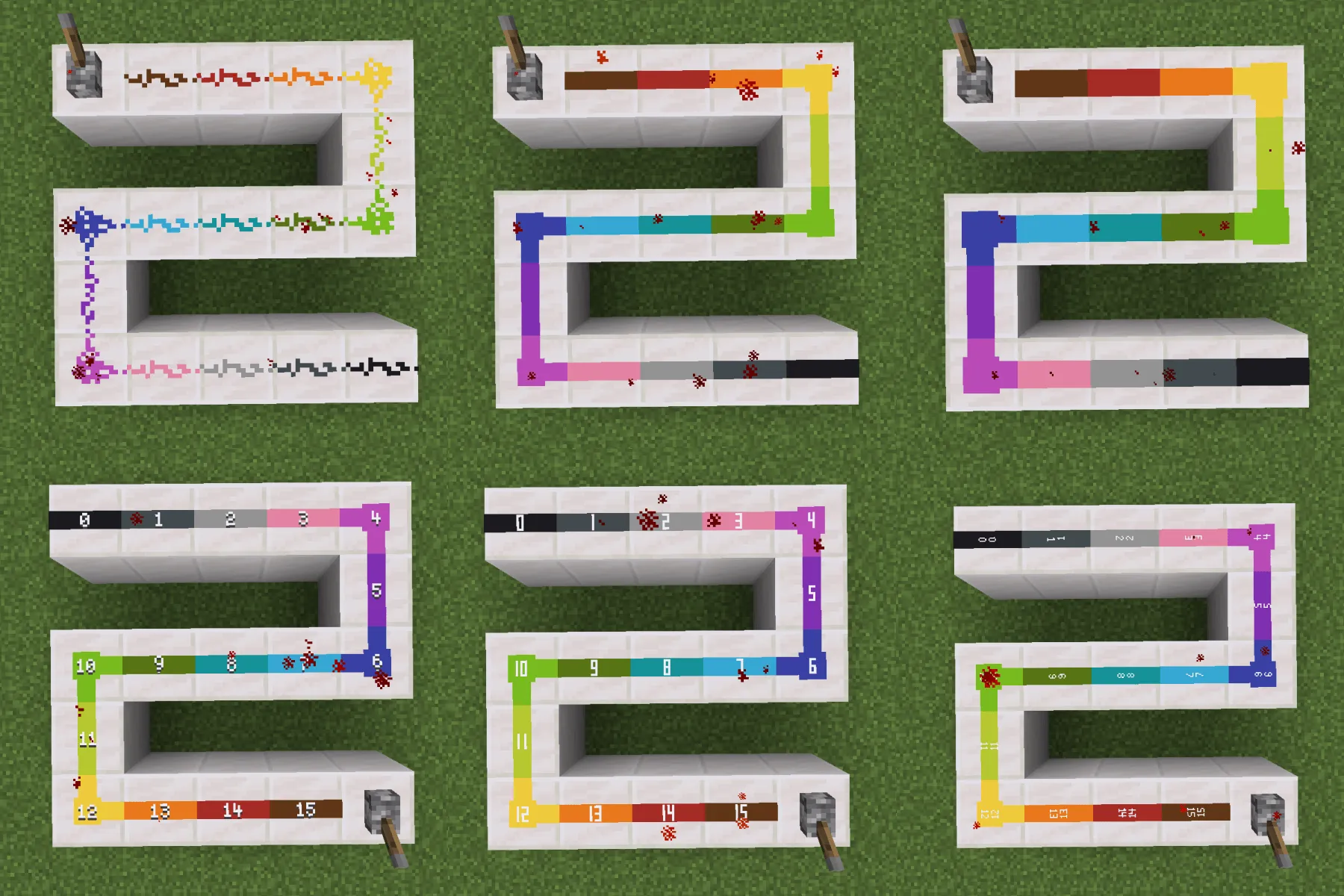 Rainbow Redstone, Текстуры, Minecraft