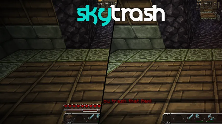 SkyTrash — скриншот 1 (Плагины, Minecraft)