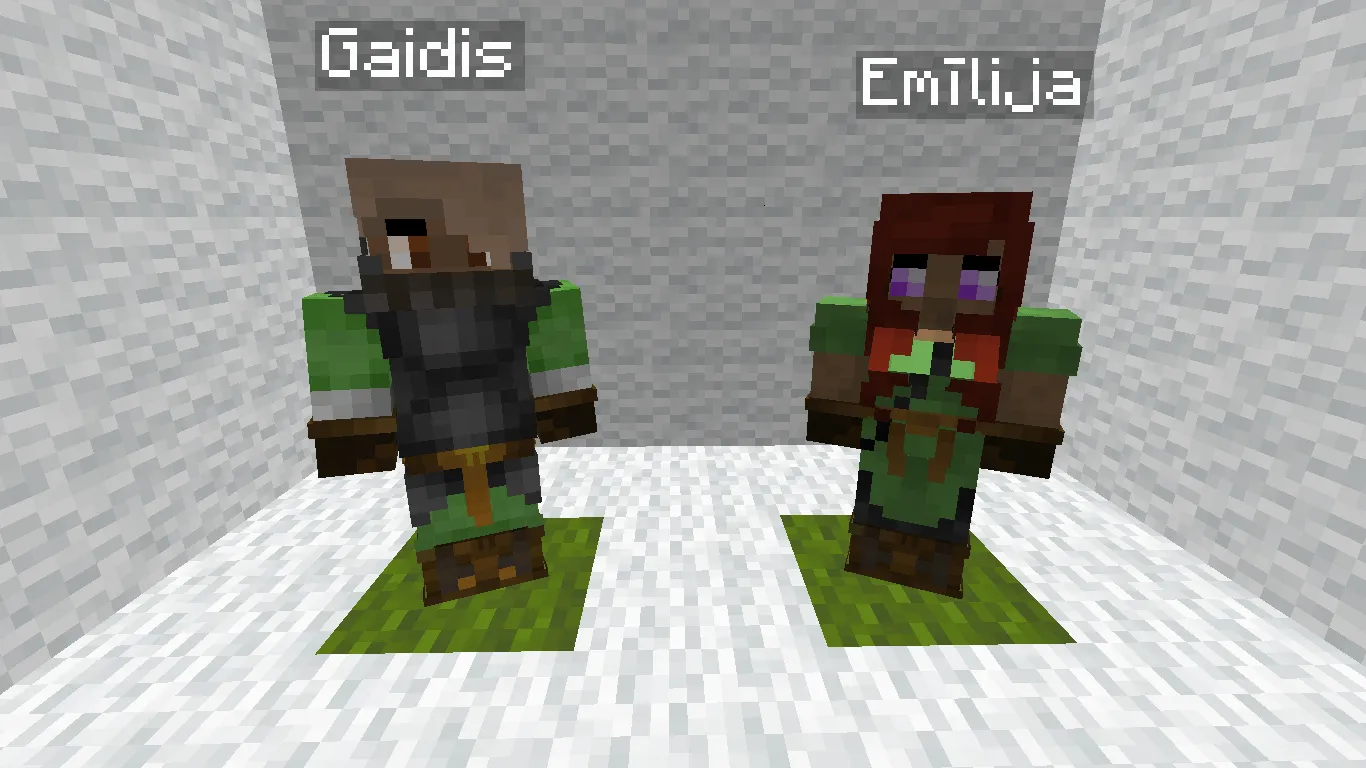 Villager Clothing Addition (VCA) for MCA Reborn — скриншот 2 (Текстуры, Minecraft)