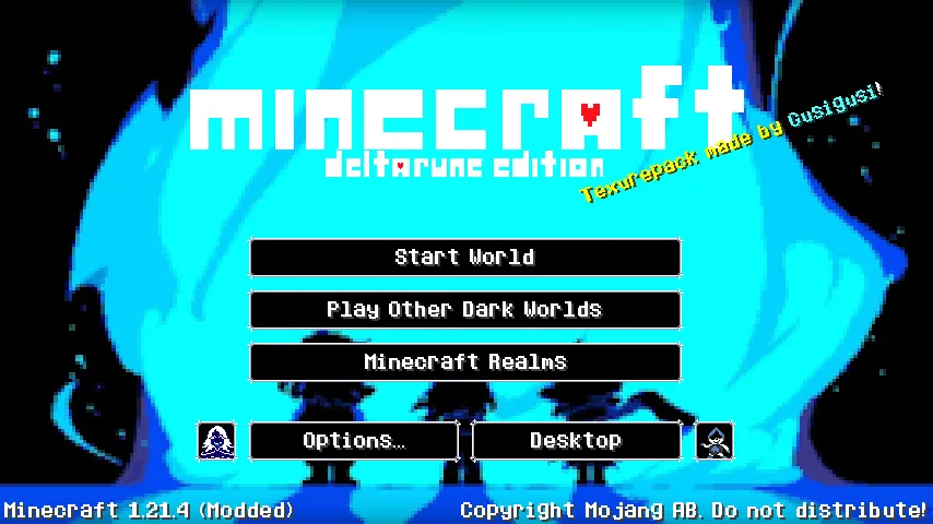 DELTARUNE, Текстуры, Minecraft