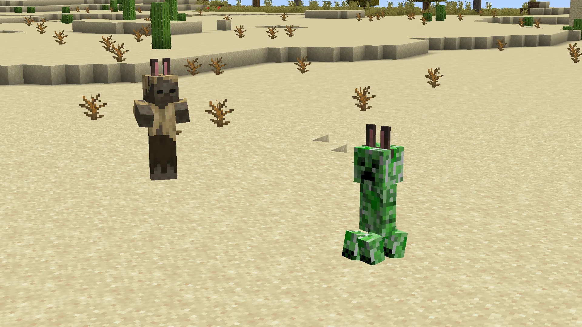 Muddy Rabbit Ears, Текстуры, Minecraft
