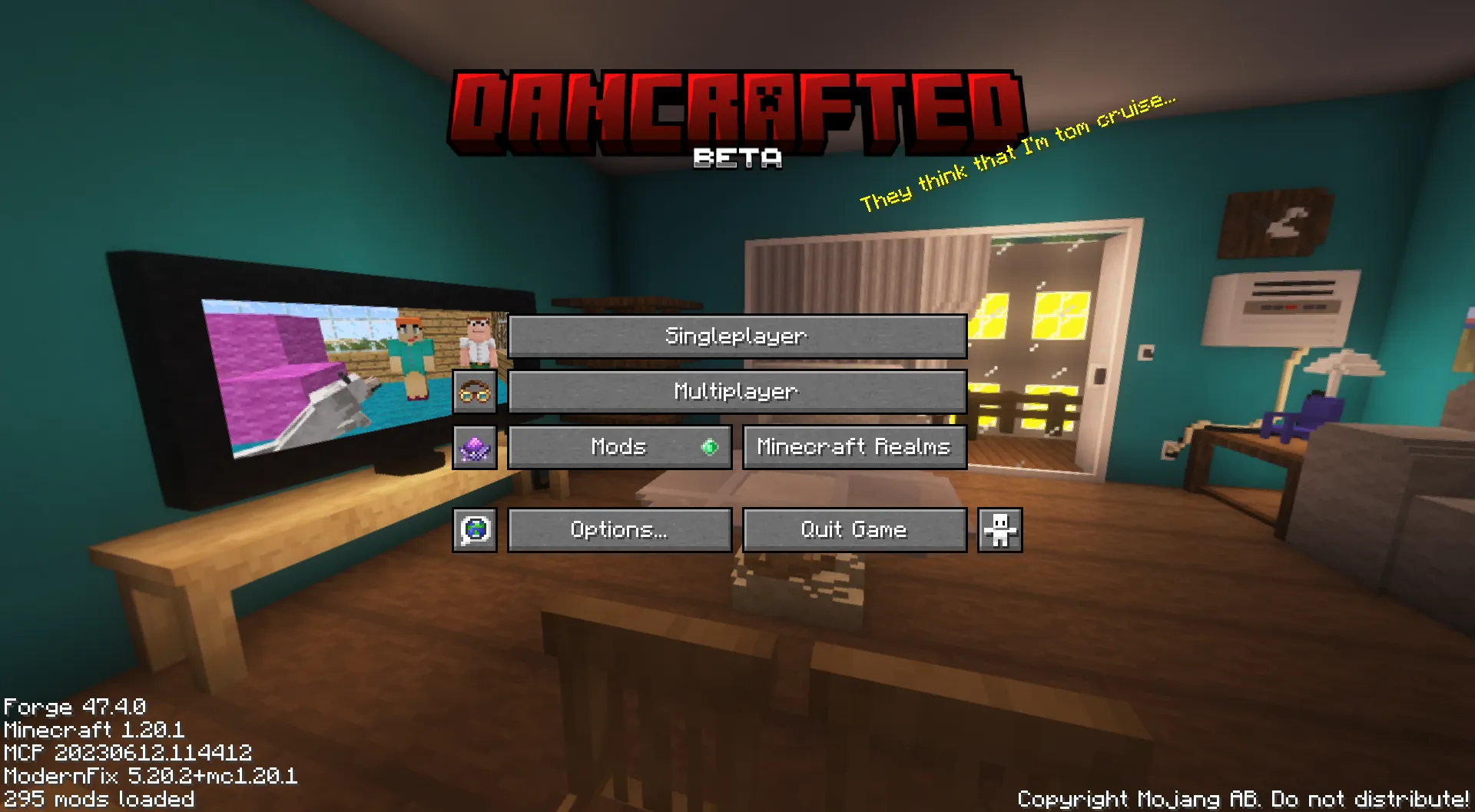 Dancrafted Title Screen, Текстуры, Minecraft