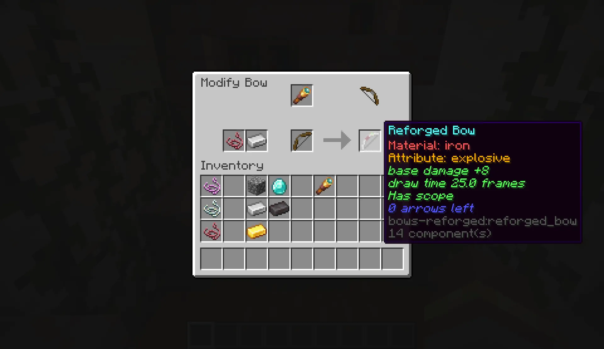 Bows Reforged — скриншот 1 (Моды, Minecraft)