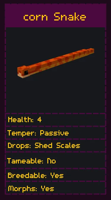 Alex's Herps, Моды, Minecraft