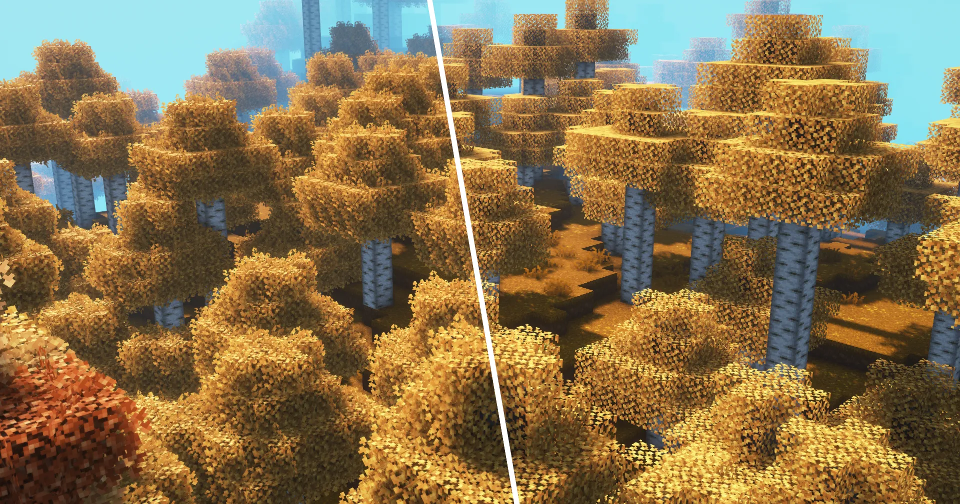 Bushy leaves remover for Kova! [add-on] — скриншот 2 (Текстуры, Minecraft)