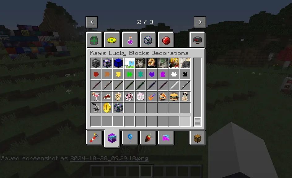 Kamis Lucky Block v1.0.4, Кастомизации, Minecraft