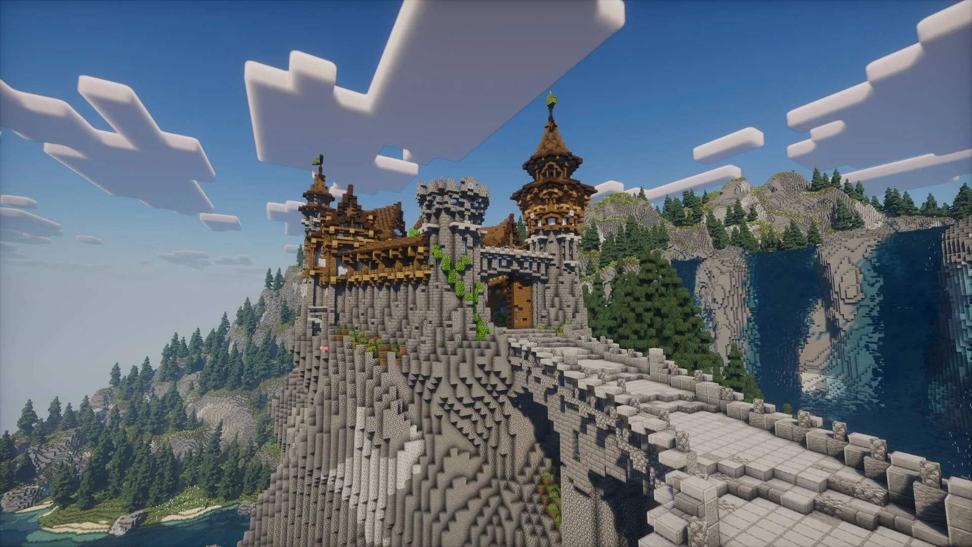Old Fallen Castle -  Medieval & Fantasy Castle, Карты, Minecraft