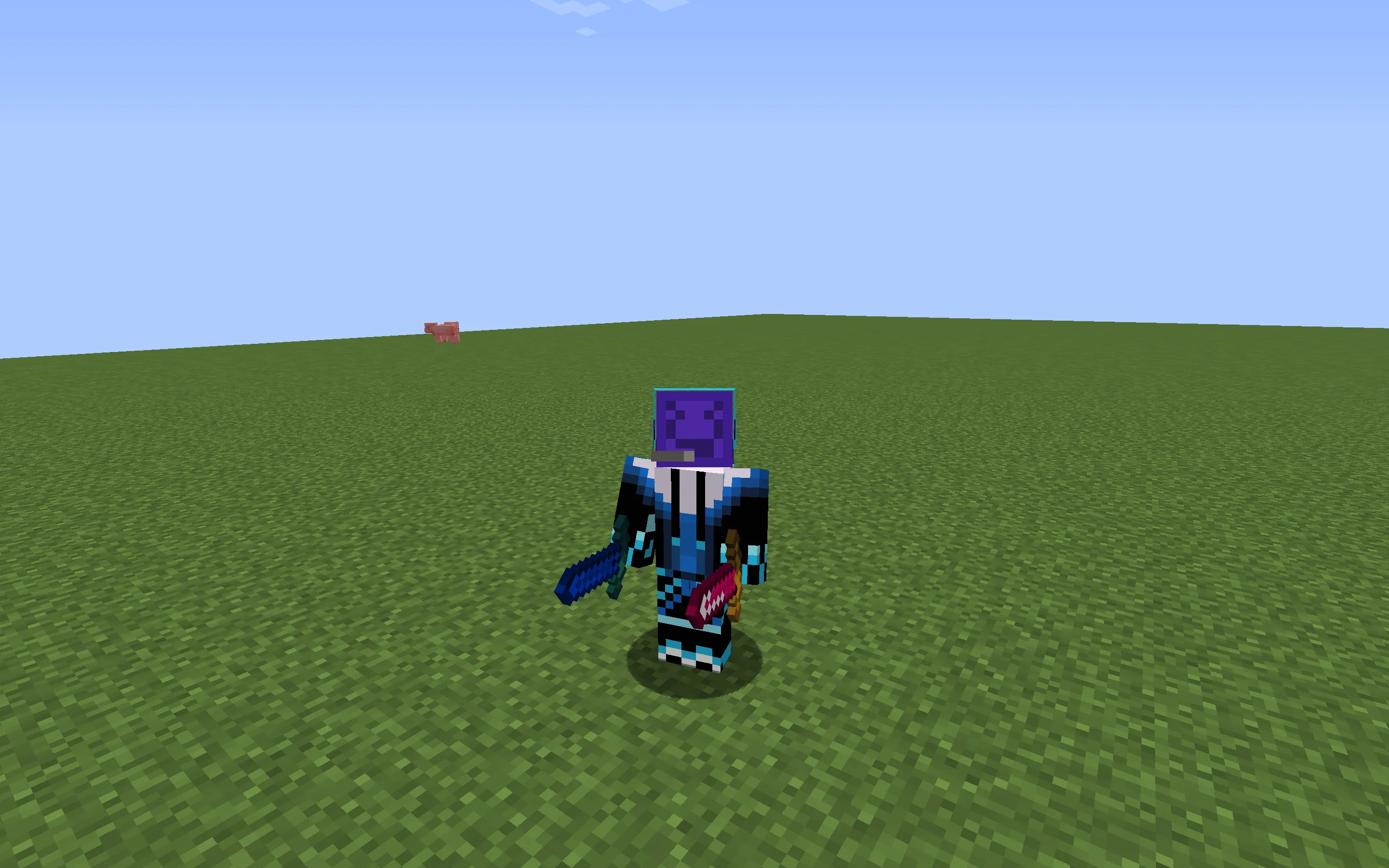 Bluey's Armor, & Weapons Texture Pack — скриншот 1 (Текстуры, Minecraft)