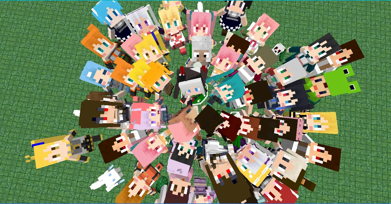 Little Maid Mob Ultimate Pack (All JP Forum Skins and Models!), Моды, Minecraft