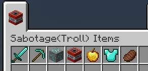 Sabotage(Troll) Items, Моды, Minecraft