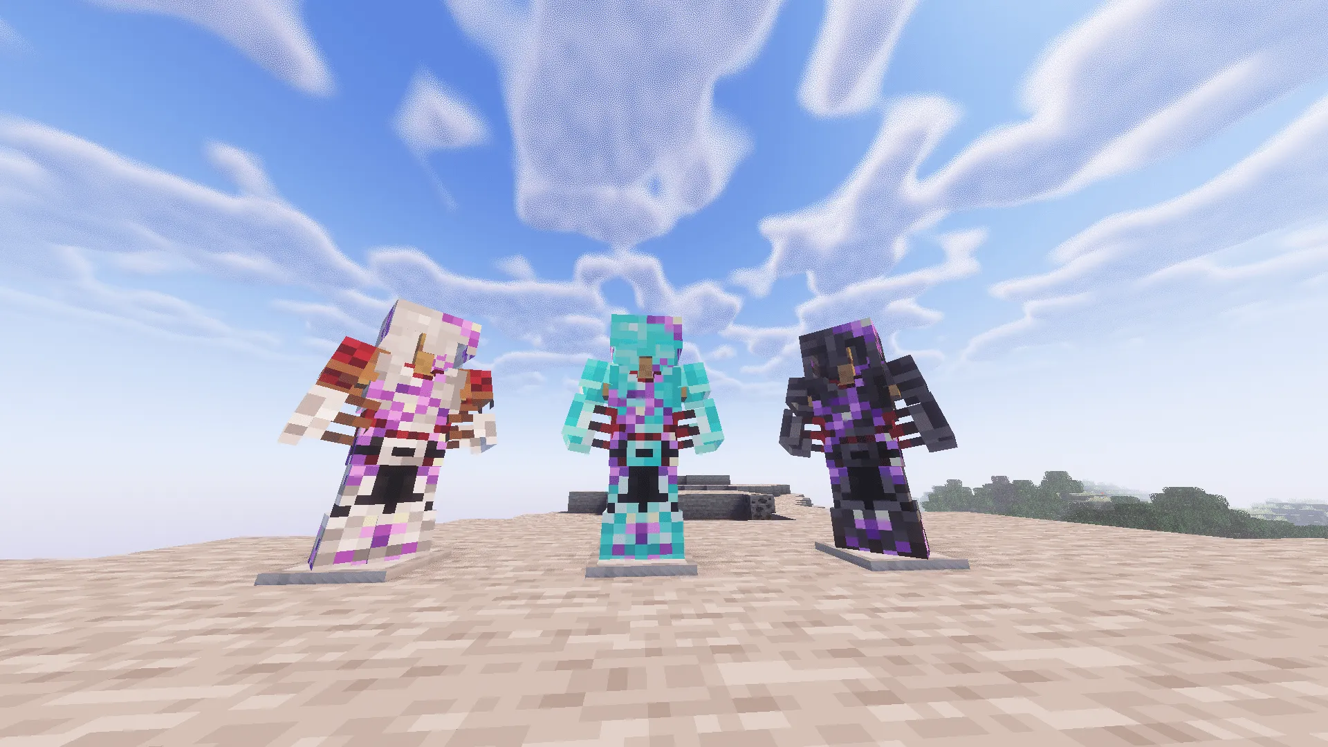 Amethyst Tools Mod x Spryzeen's Knight armor — скриншот 1 (Текстуры, Minecraft)
