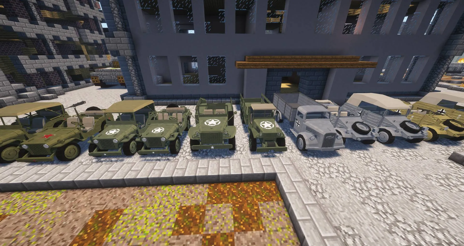 Call to Battle WW2 - Vehicles Addon! — скриншот 1 (Моды, Minecraft)