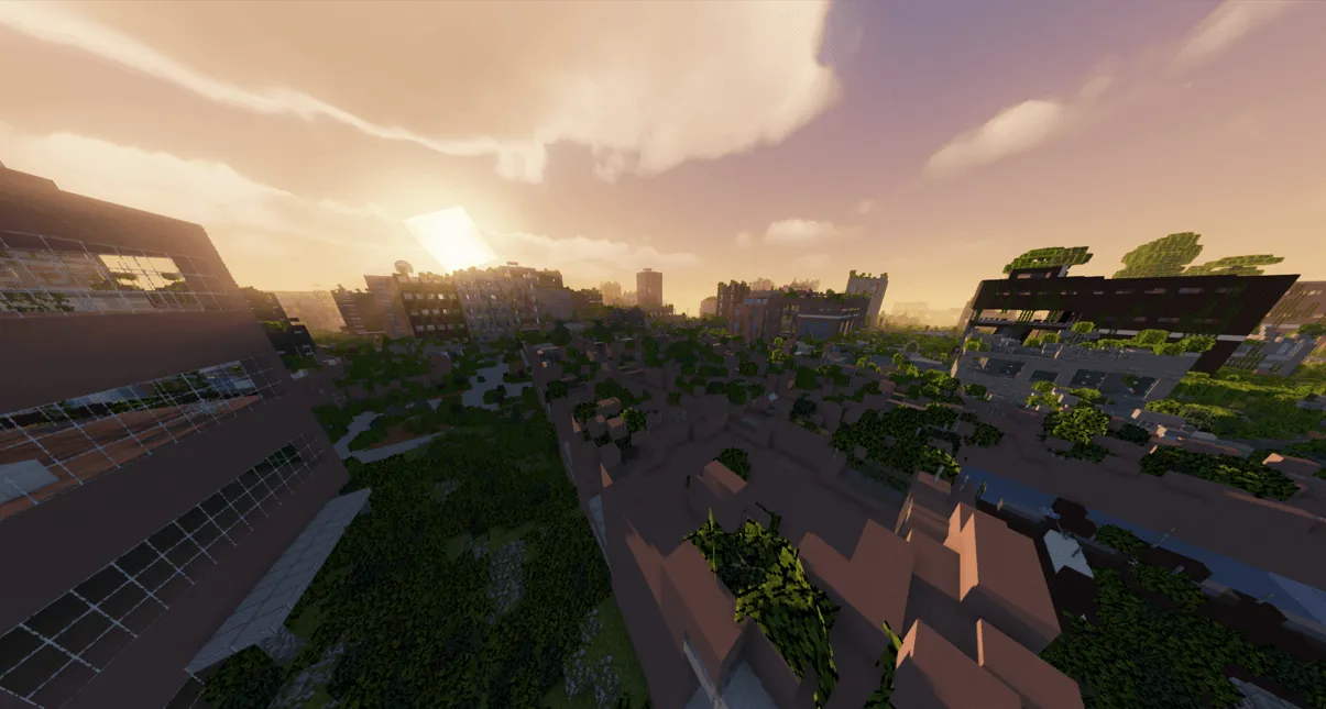 HORROR - The Lost Cities - Zombie Apocalypse — скриншот 1 (Модпаки, Minecraft)