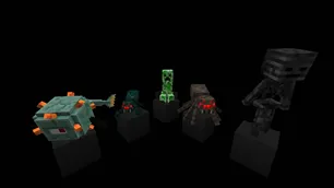 Glowing Hostile Mobs, Текстуры, Minecraft