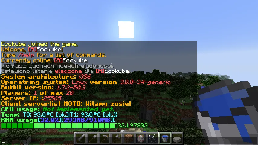 SysInfo — скриншот 1 (Плагины, Minecraft)