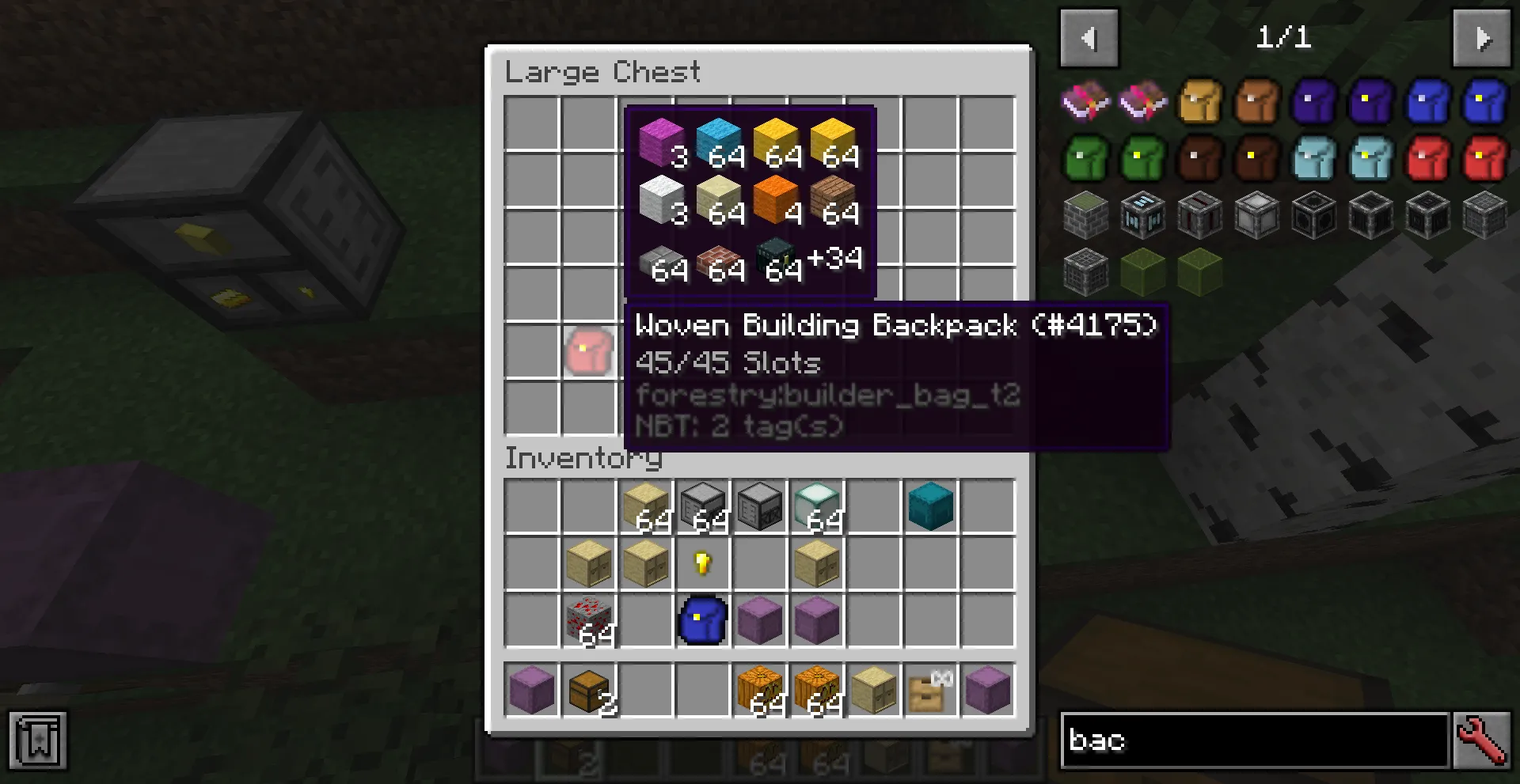 Backpack Display, Моды, Minecraft