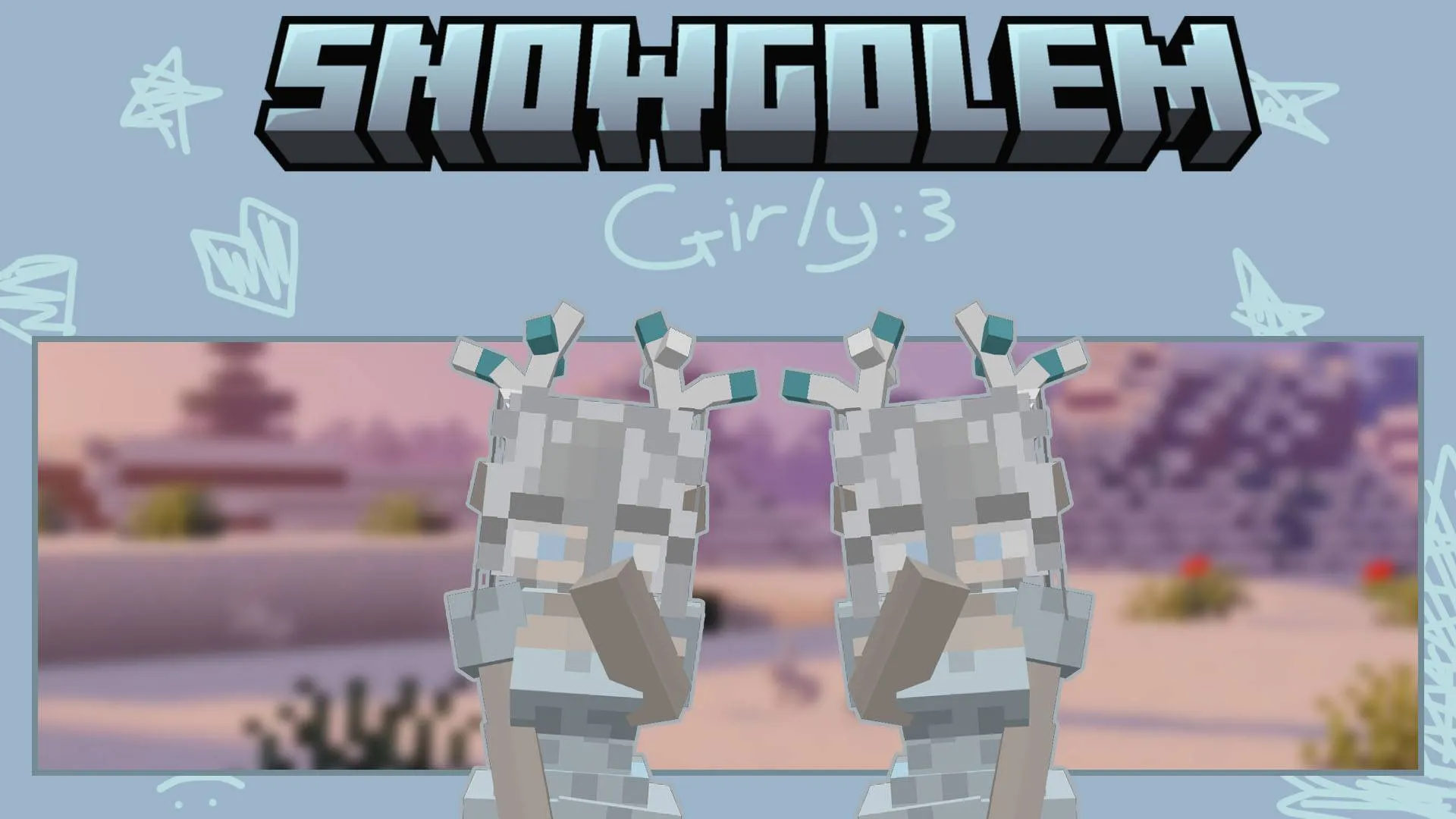 Snow Golem Girly, Текстуры, Minecraft