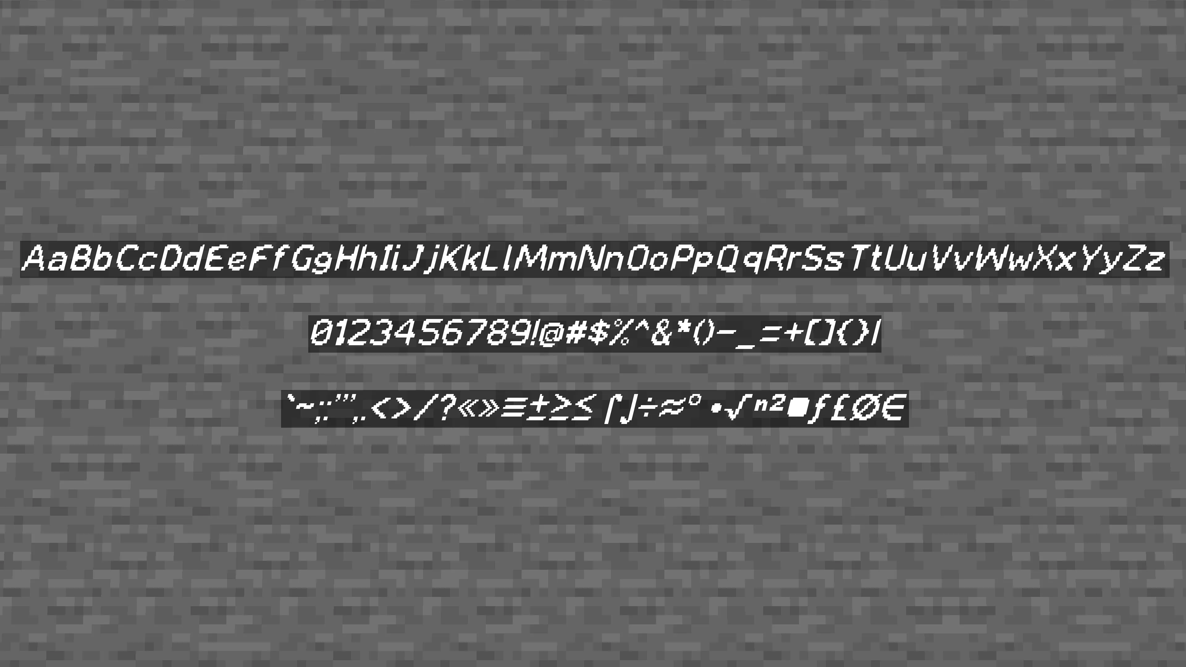 Ecoasis Sans, Текстуры, Minecraft