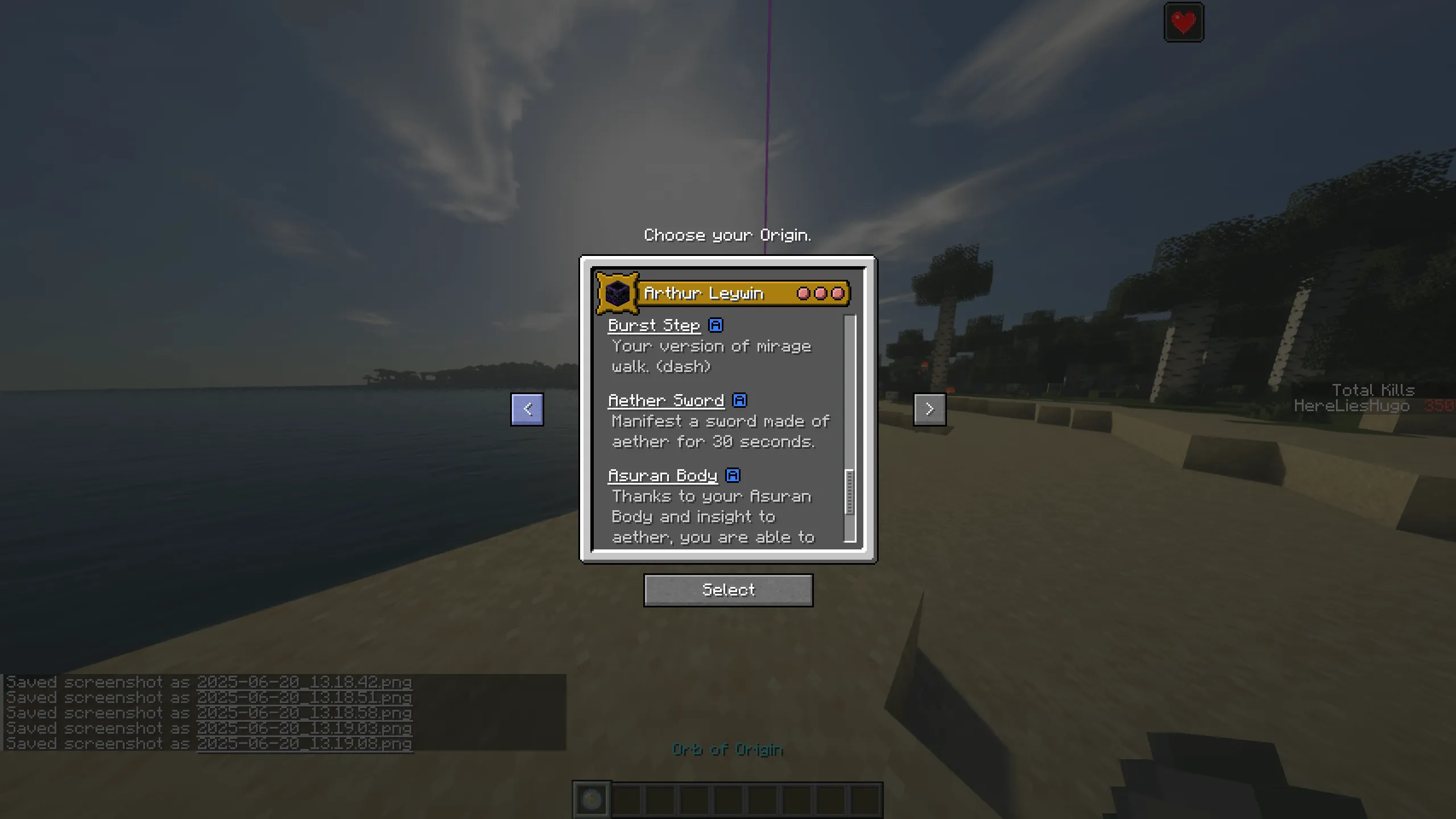 Arthur Leywin TBATE (Post-Aether) - Origins, Дата-паки, Minecraft