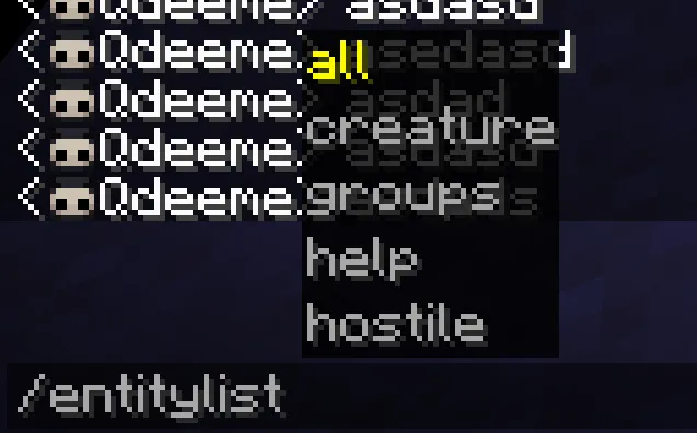 EntityExporter, Моды, Minecraft