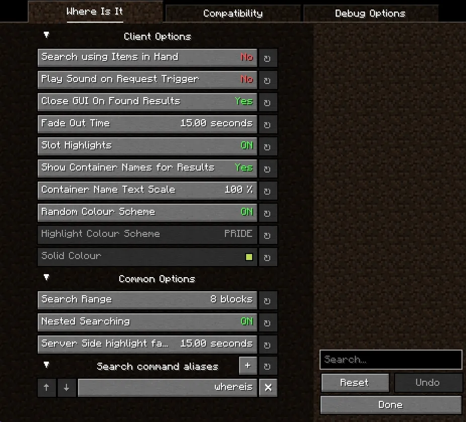 Where Is It (Unofficial Port), Моды, Minecraft