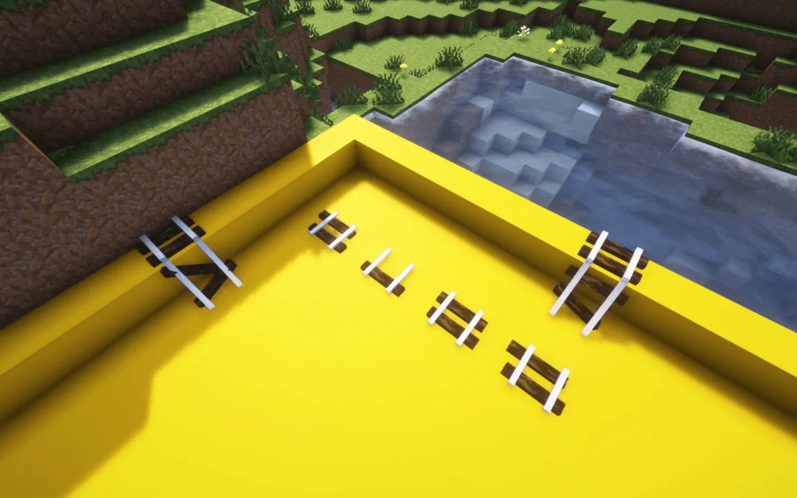 Rickety Dark Oak Rail (3d models) — скриншот 2 (Текстуры, Minecraft)