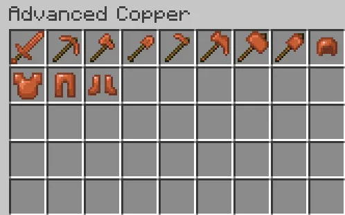 Advanced Copper, Моды, Minecraft