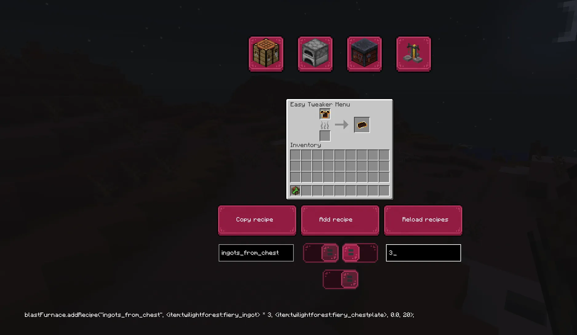 Easy CraftTweaker, Моды, Minecraft